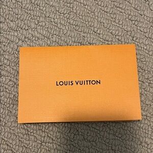 Louis Vuitton Orange and Cream Card